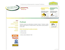Tablet Screenshot of profirent.sk
